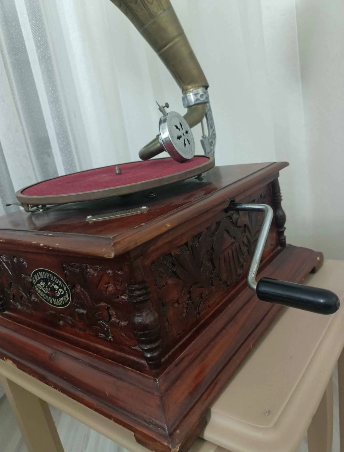 Vintage-style gramophone