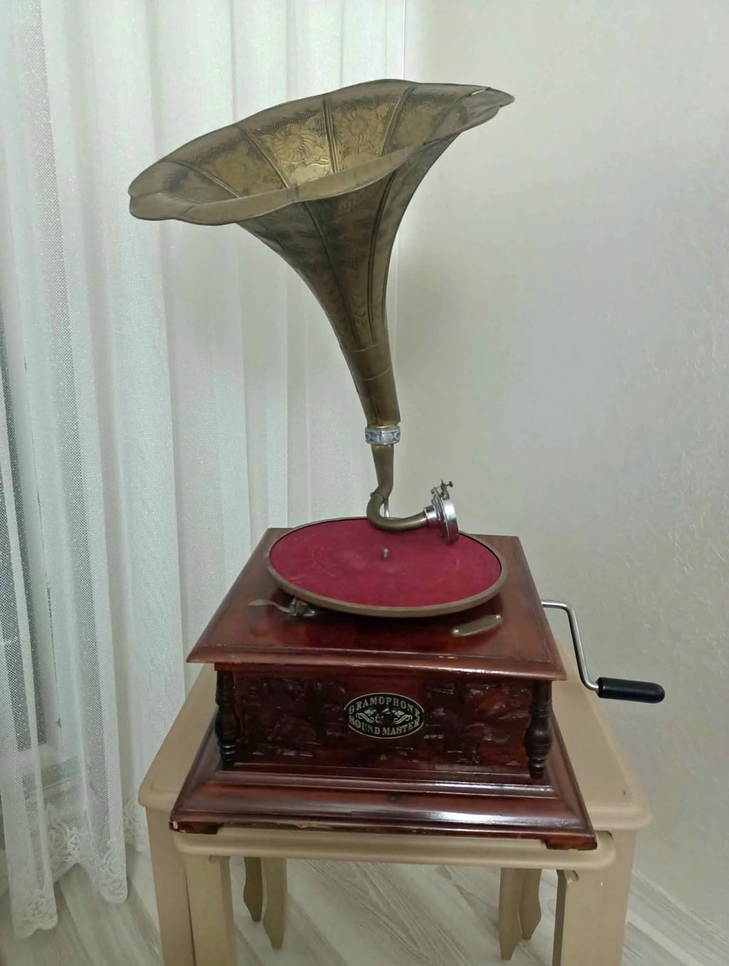 Vintage-style gramophone