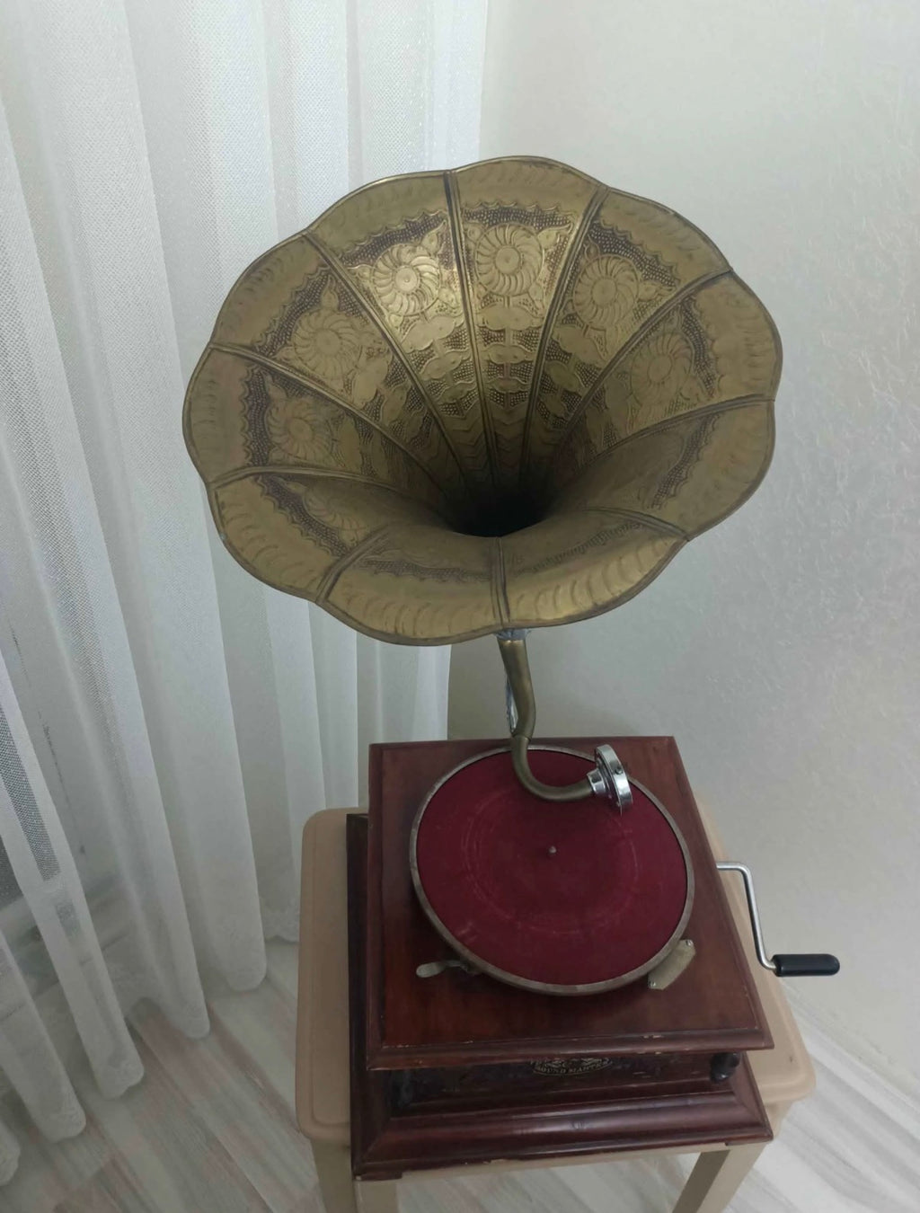 Vintage-style gramophone